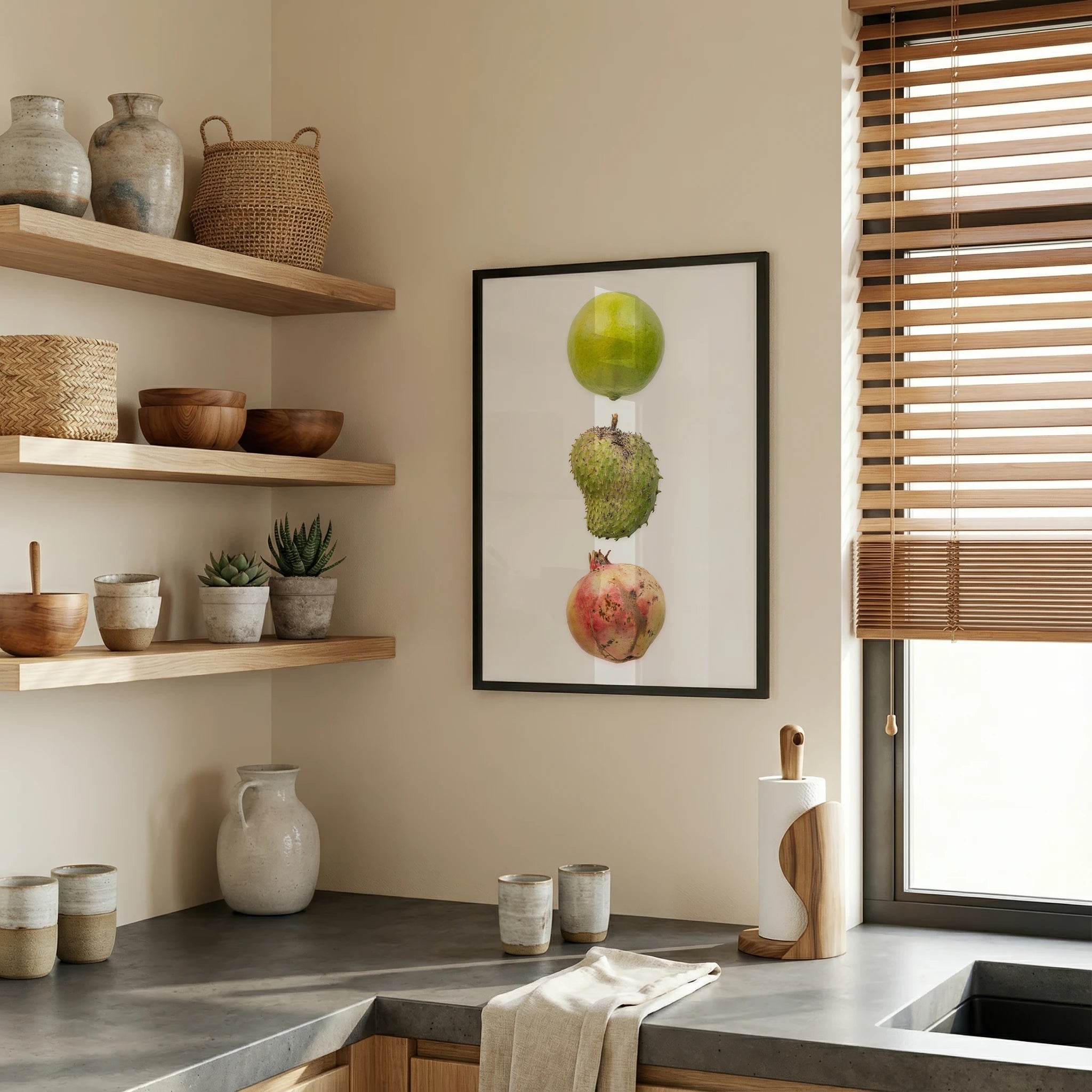 Japandi Kitchen Photo Mockup