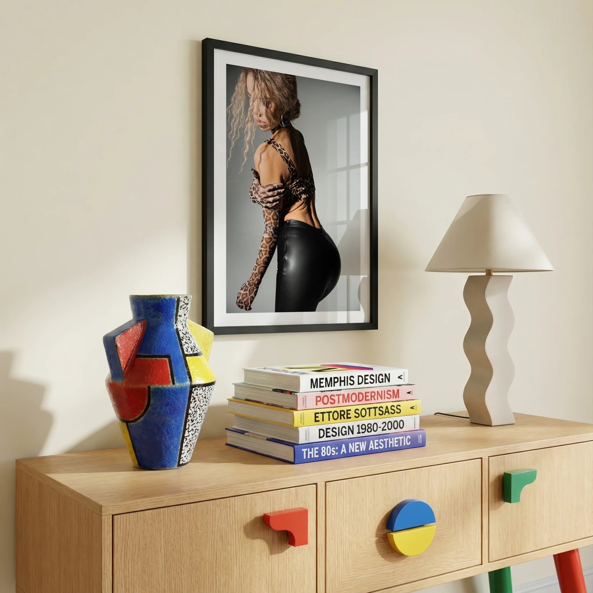 Mid-Century Modern Credenza Photo Mockup