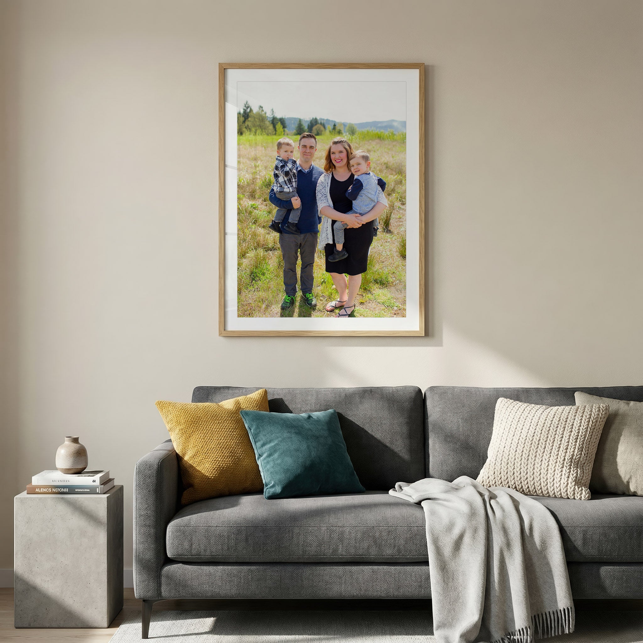 Minimalist Living Room Photo Mockup