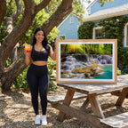 Backyard Picnic Table Photo Mockup
