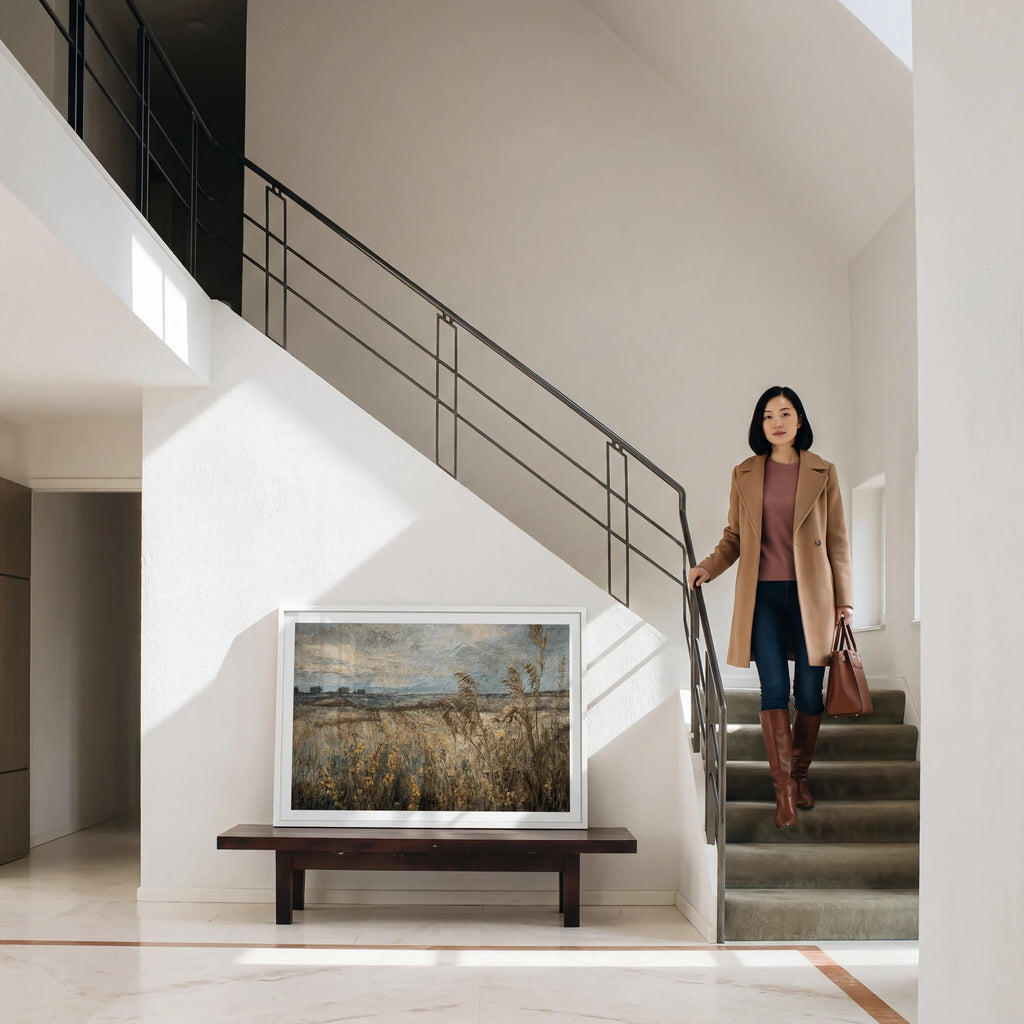 Contemporary Staircase Photo Mockup