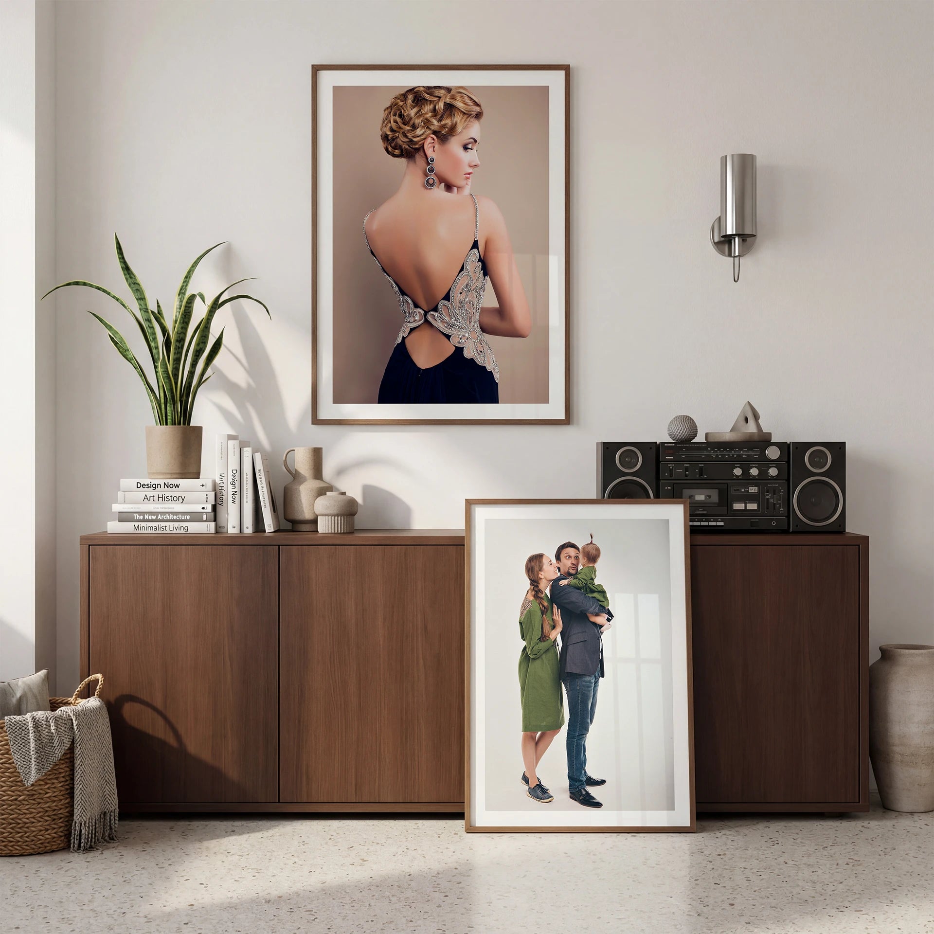 Mid-Century Modern Living Room Photo Mockup