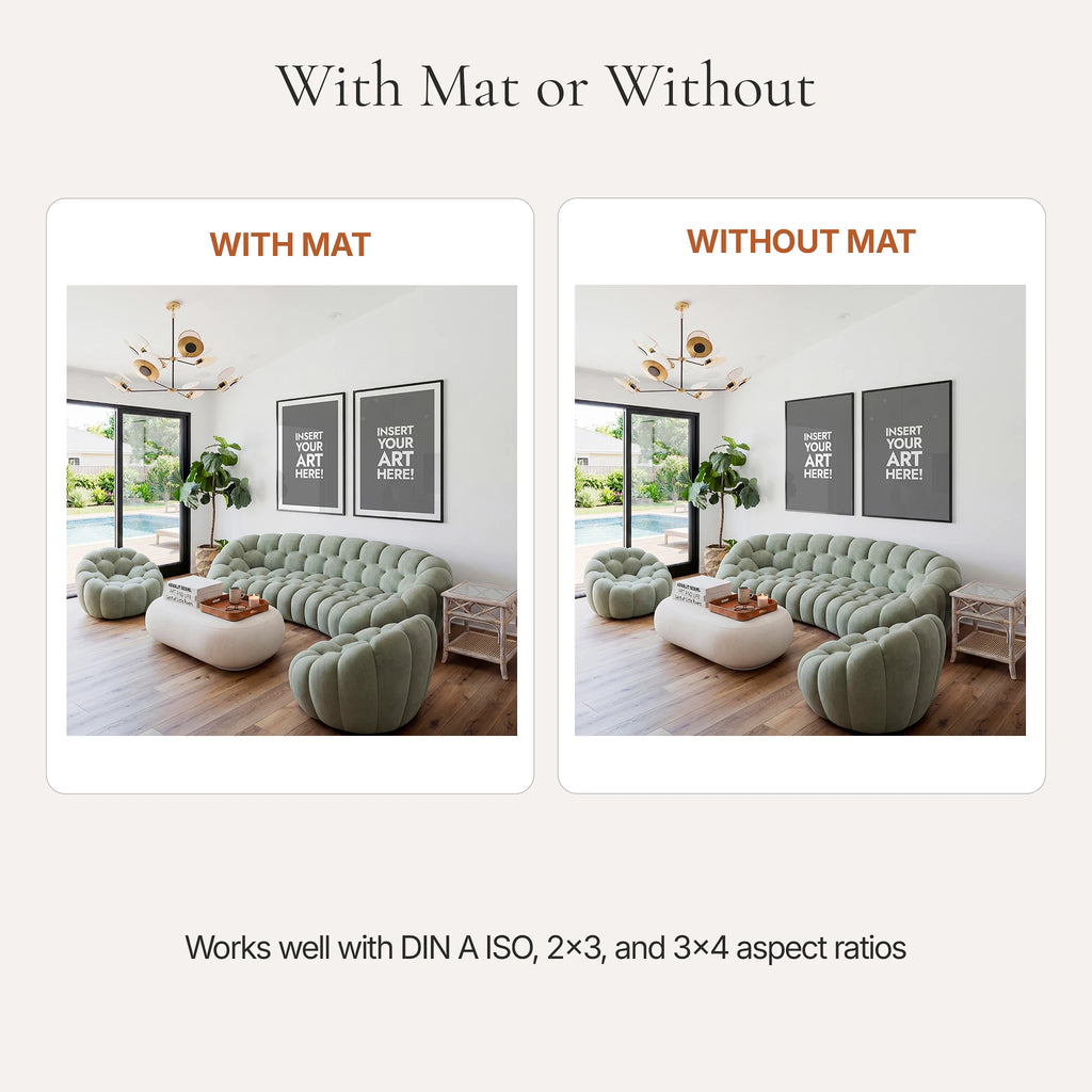 Contemporary Living Room Photo Mockup