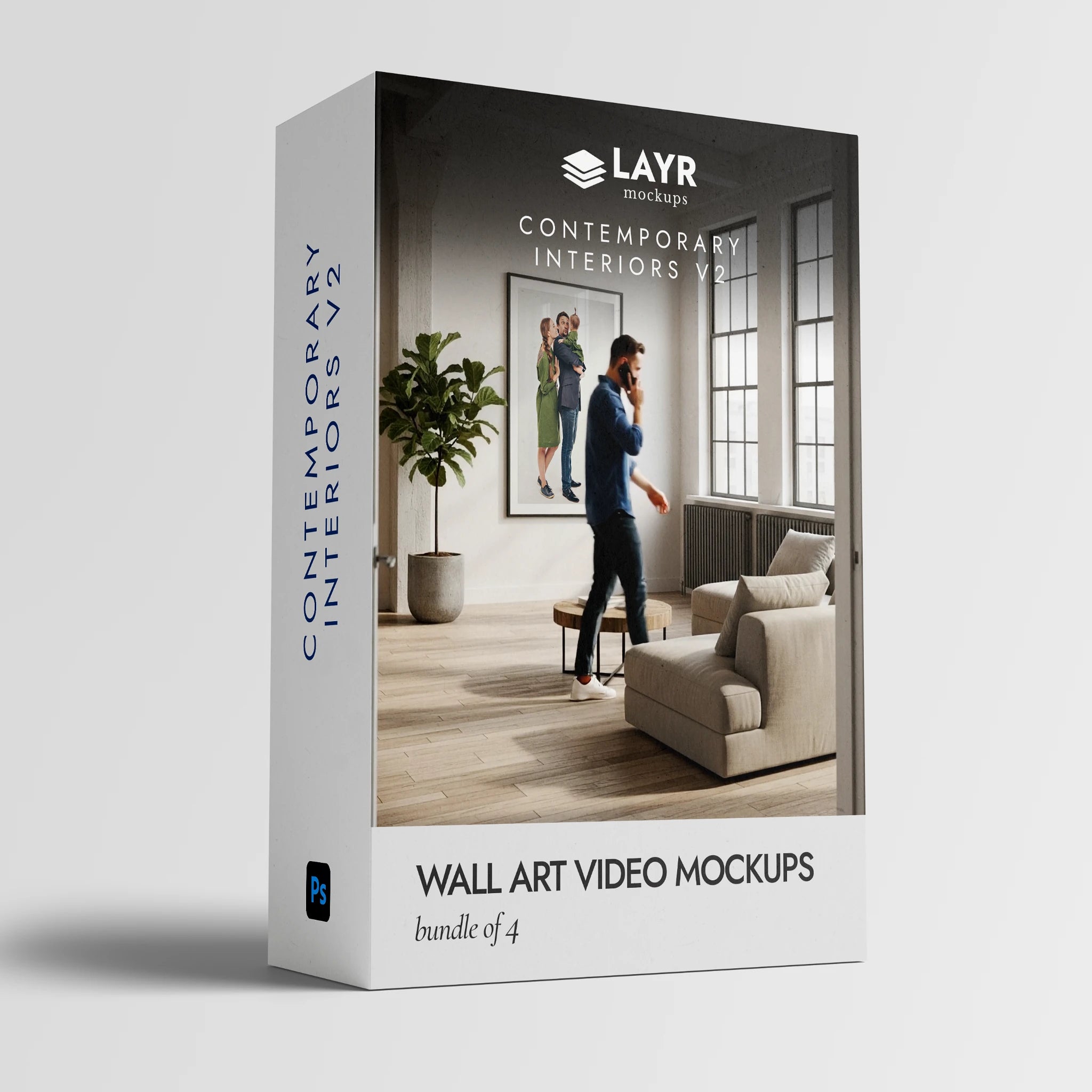 Contemporary Interiors v2 (Wall Art Video Mockup Bundle)
