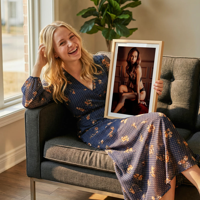 Contemporary Living Room Photo Mockup