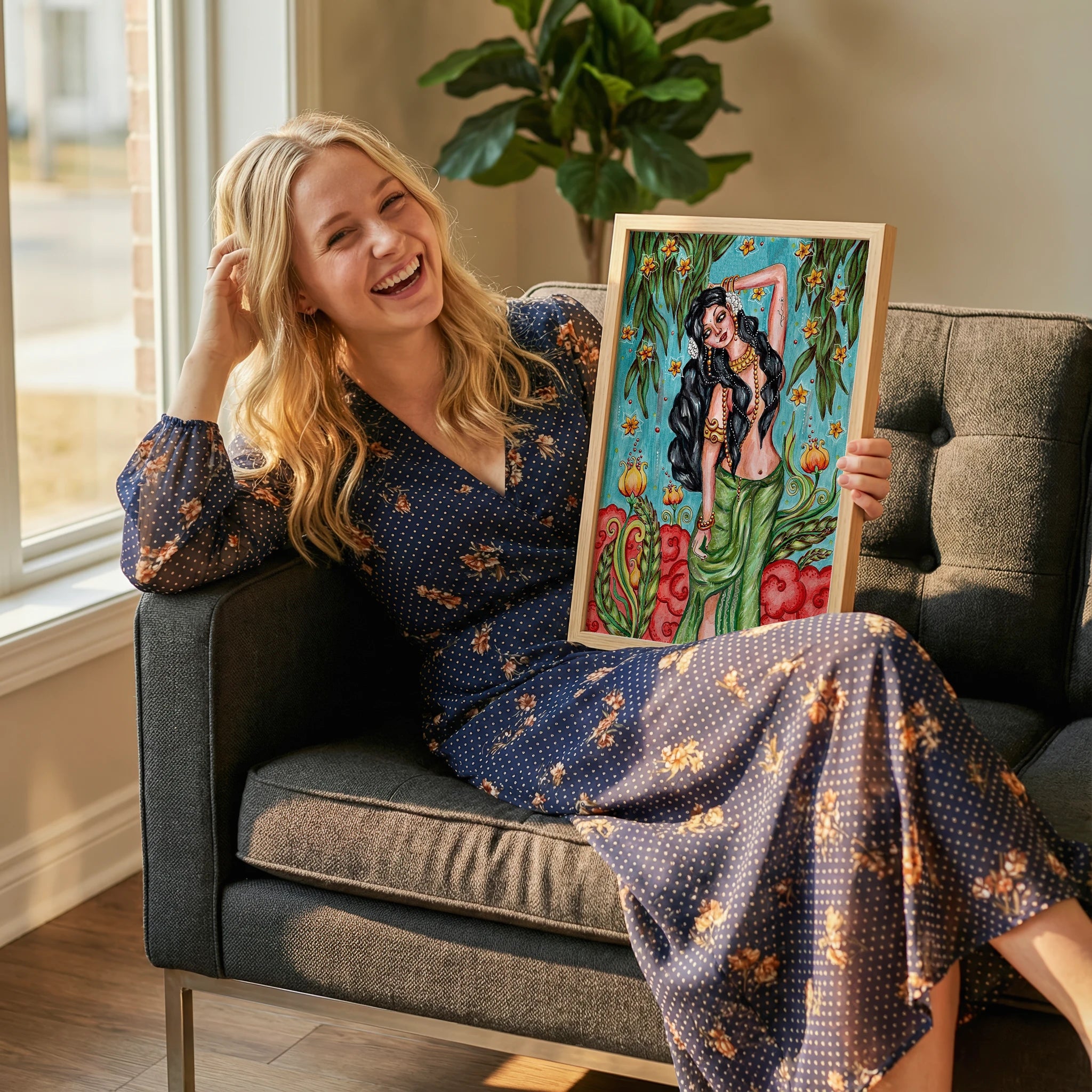 Contemporary Living Room Photo Mockup