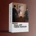 Bar Framed Wall Art Video Mockup With People