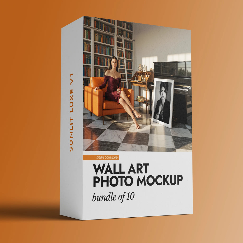Wall Art Photo Mockup Bundle — Sunlit Luxe v1