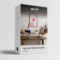 Living Rooms v1 (Wall Art Video Mockup Bundle)