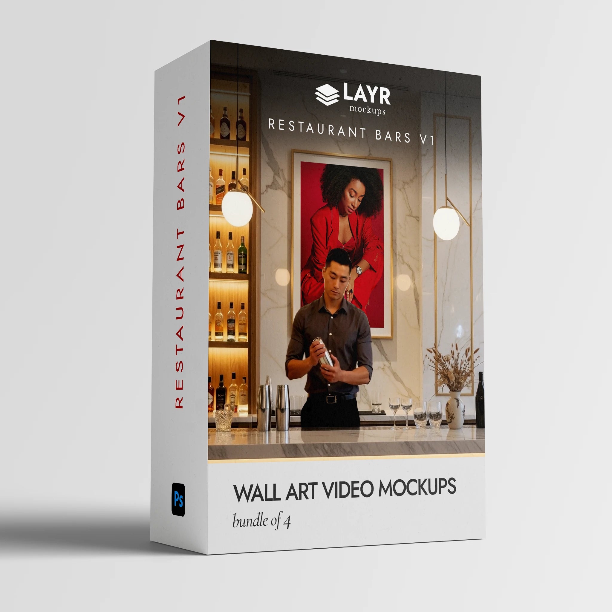 Restaurant Bars v1 (Wall Art Video Mockup Bundle)