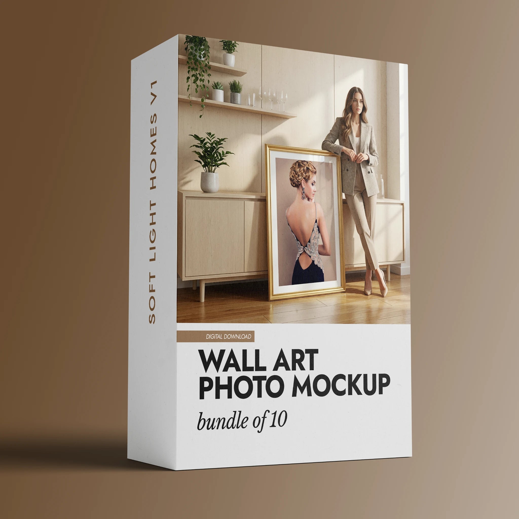Wall Art Photo Mockup Bundle — Soft Light Homes v1