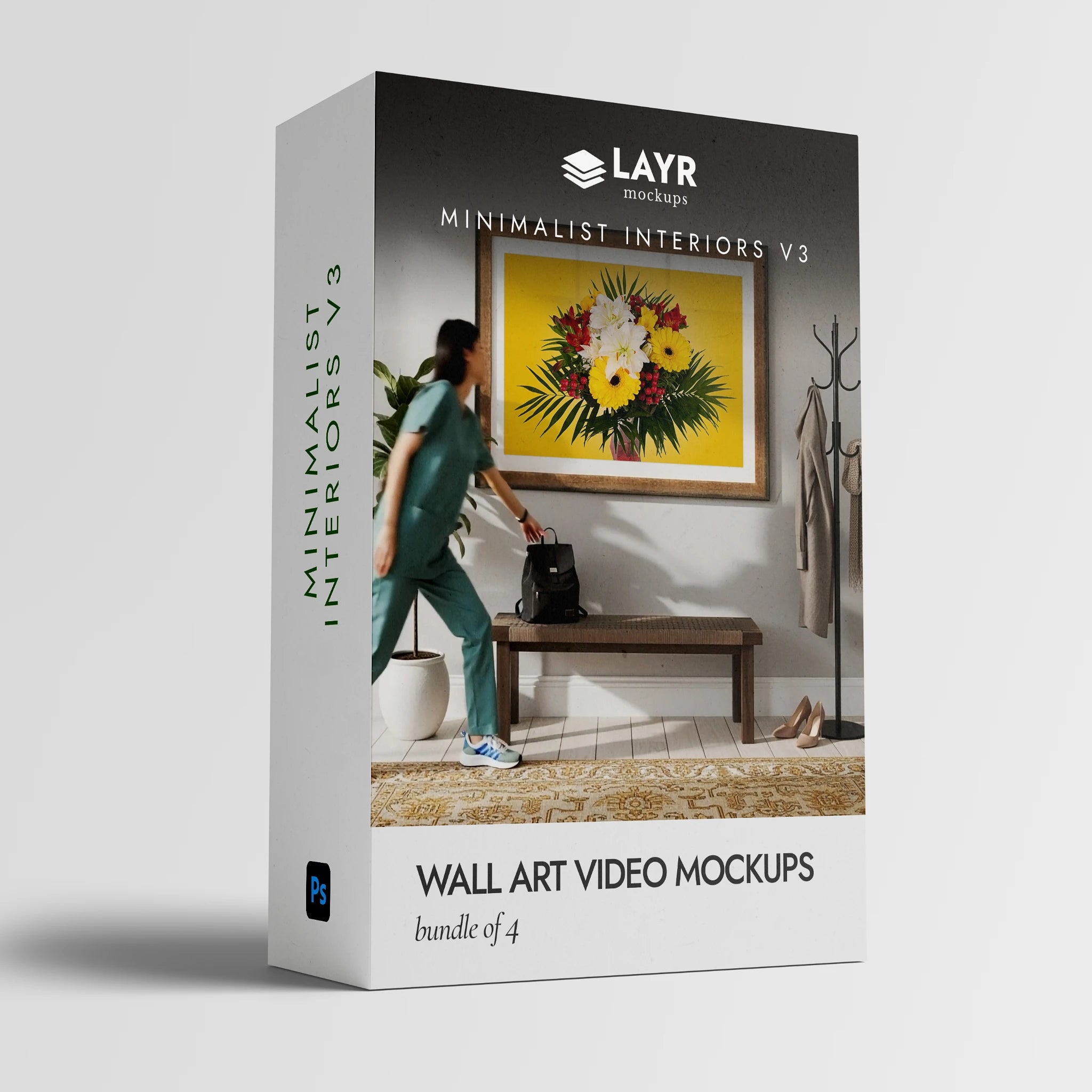 Minimalist Interiors v3 (Wall Art Video Mockup Bundle)