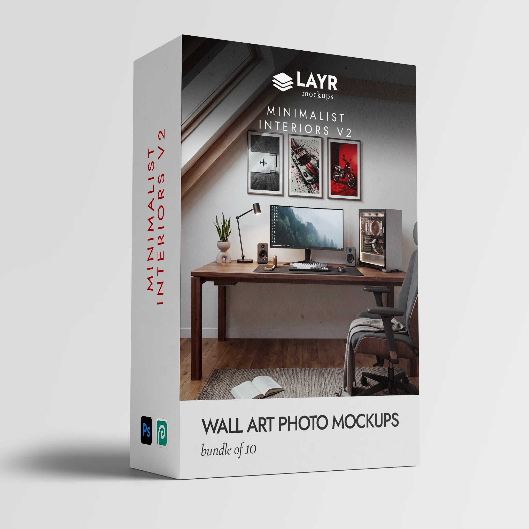 Minimalist Interiors v2 (Wall Art Photo Mockup Bundle)