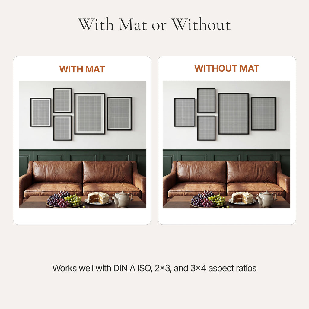 Contemporary Leather Sofa Photo Mockup