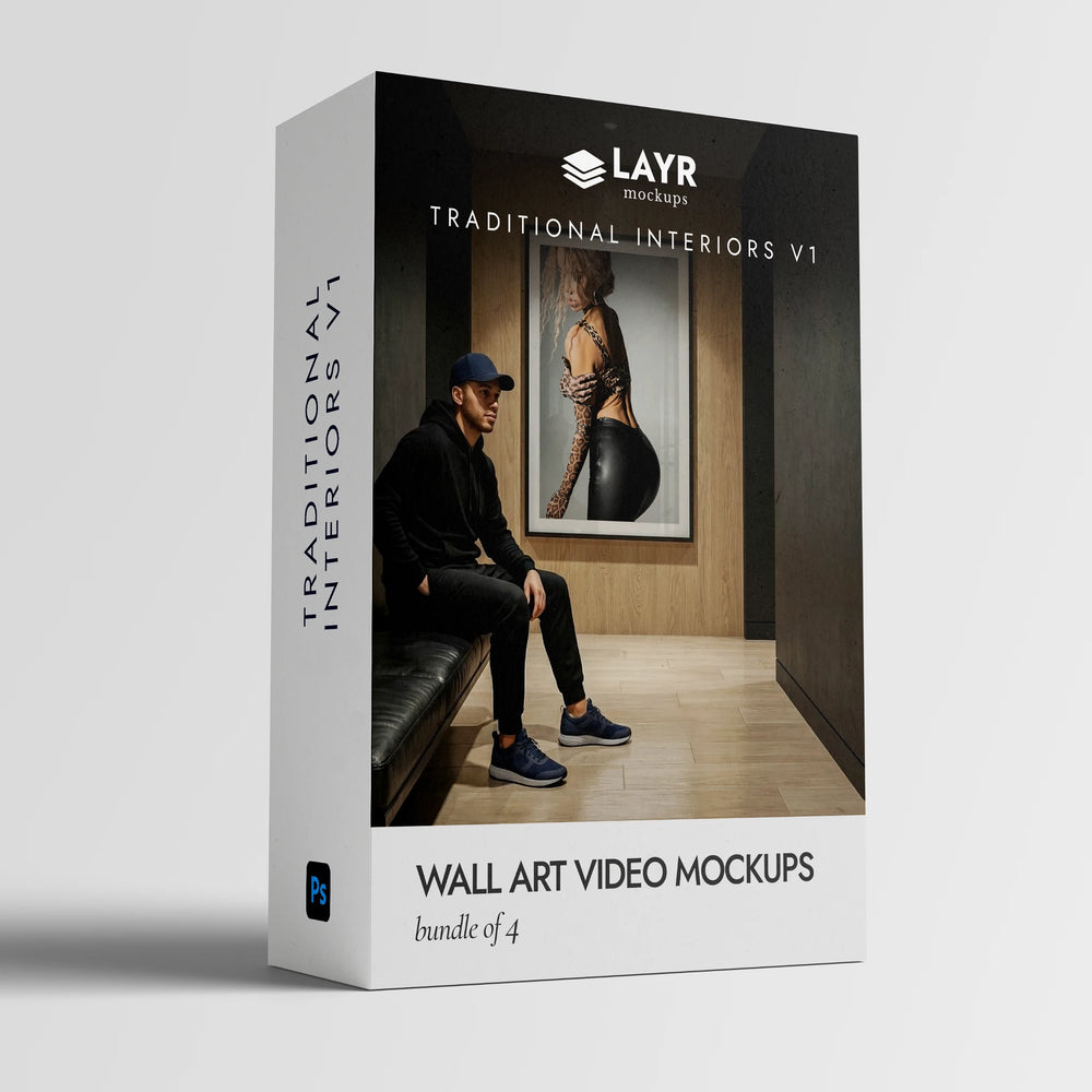 Traditional Interiors v1 (Wall Art Video Mockup Bundle)