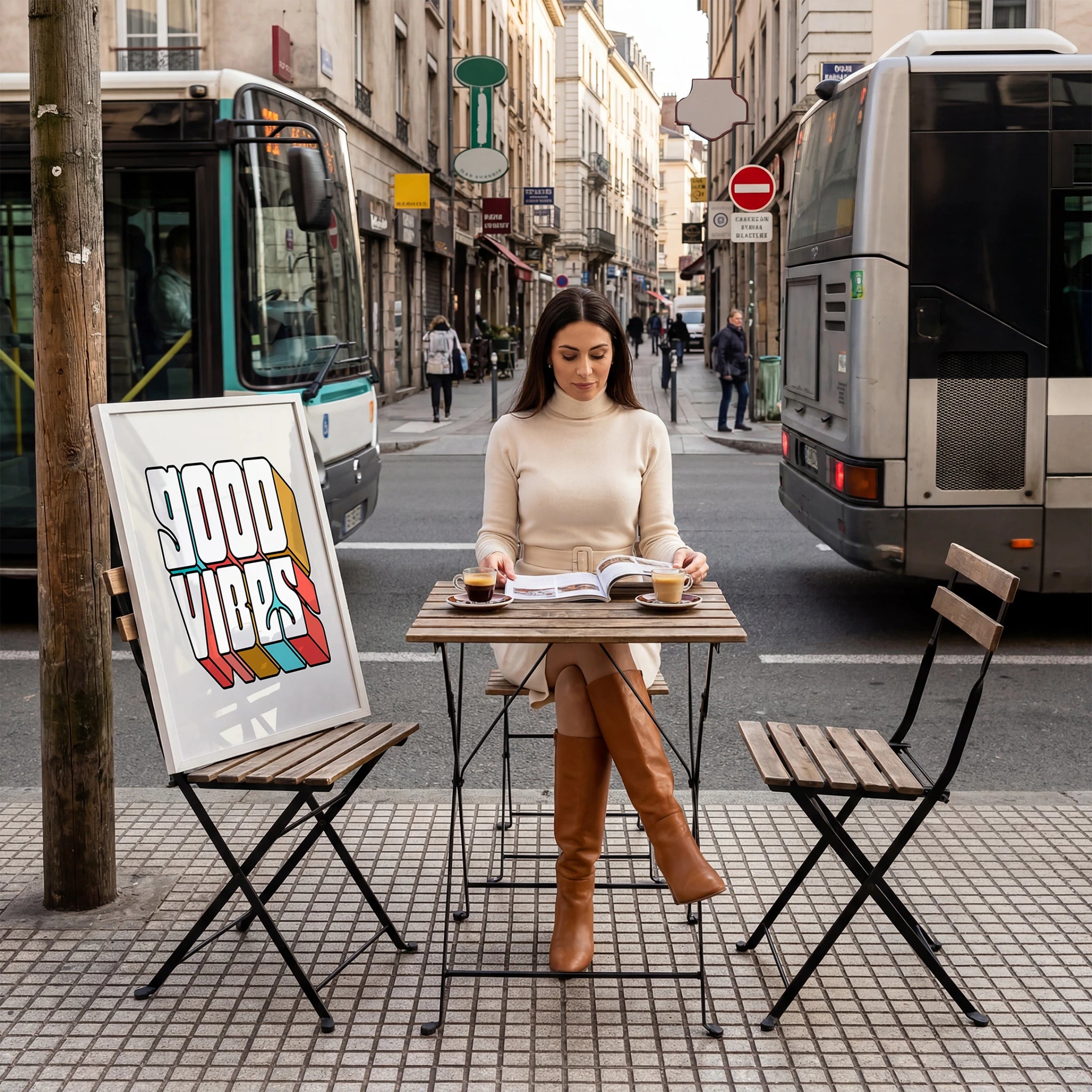 Streetside Cafe Photo Mockup