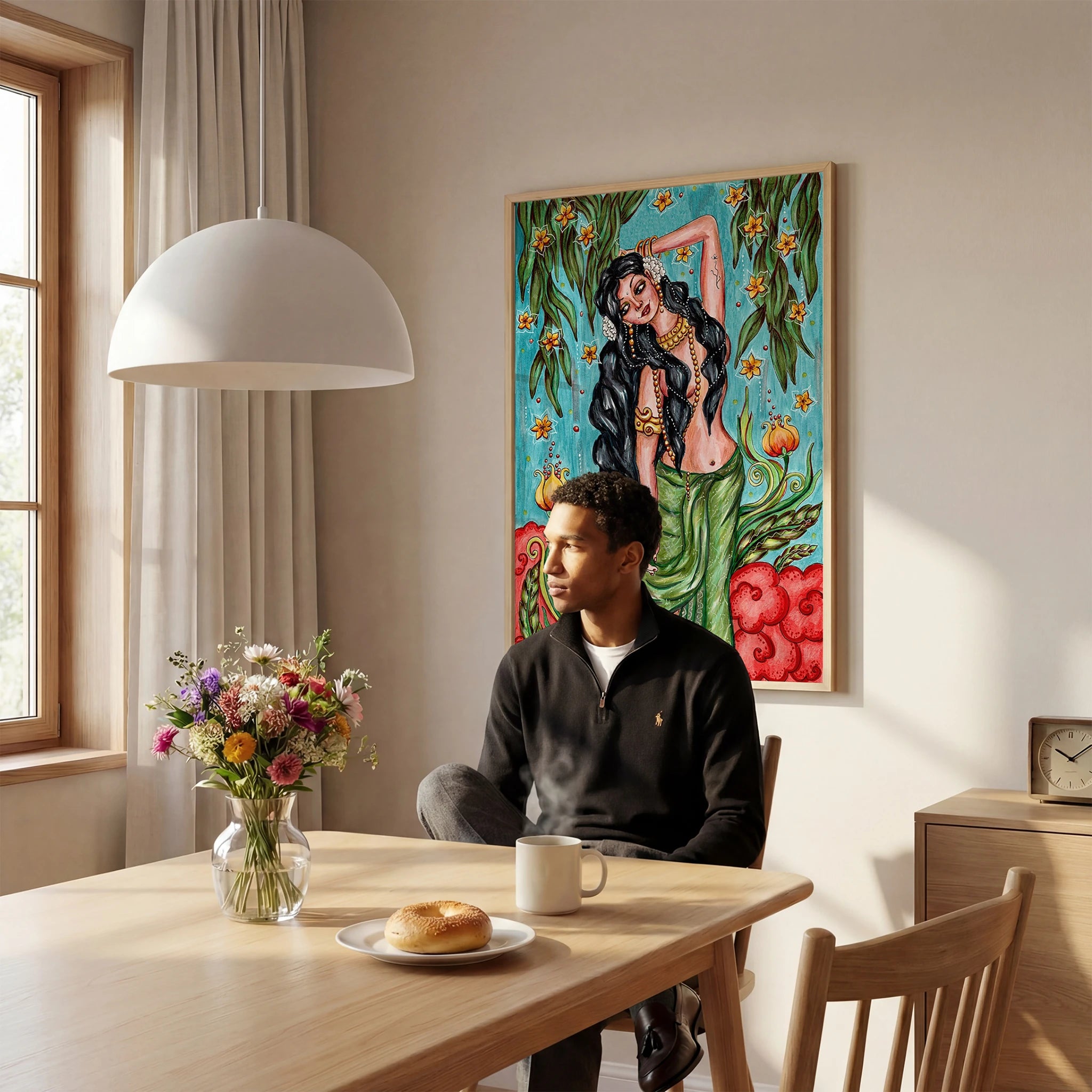 Scandinavian Dining Room Photo Mockup