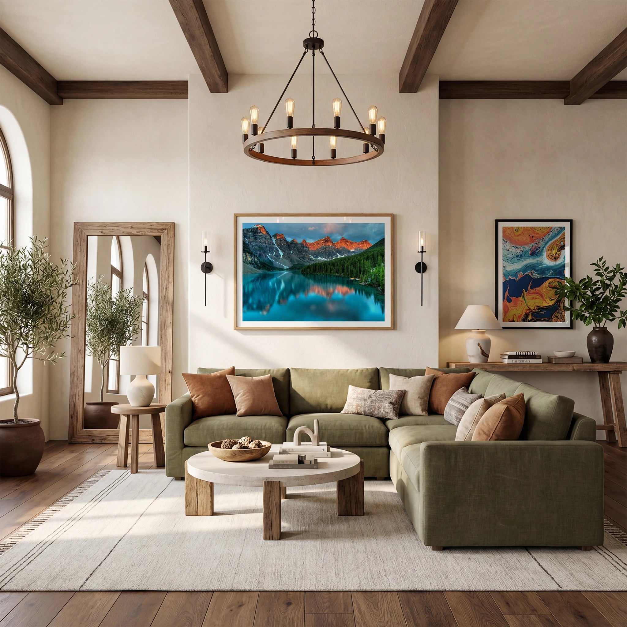 Mediterranean Living Room Photo Mockup