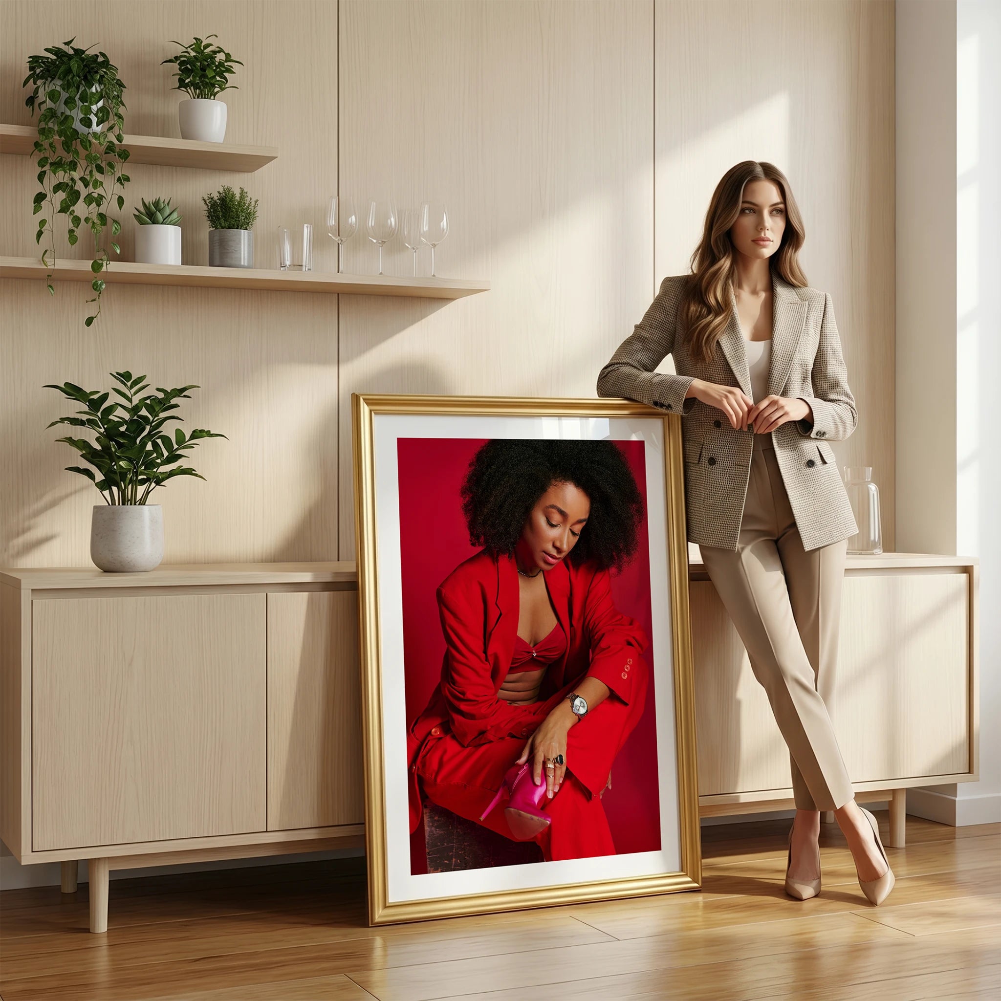 Minimalist Living Room Photo Mockup