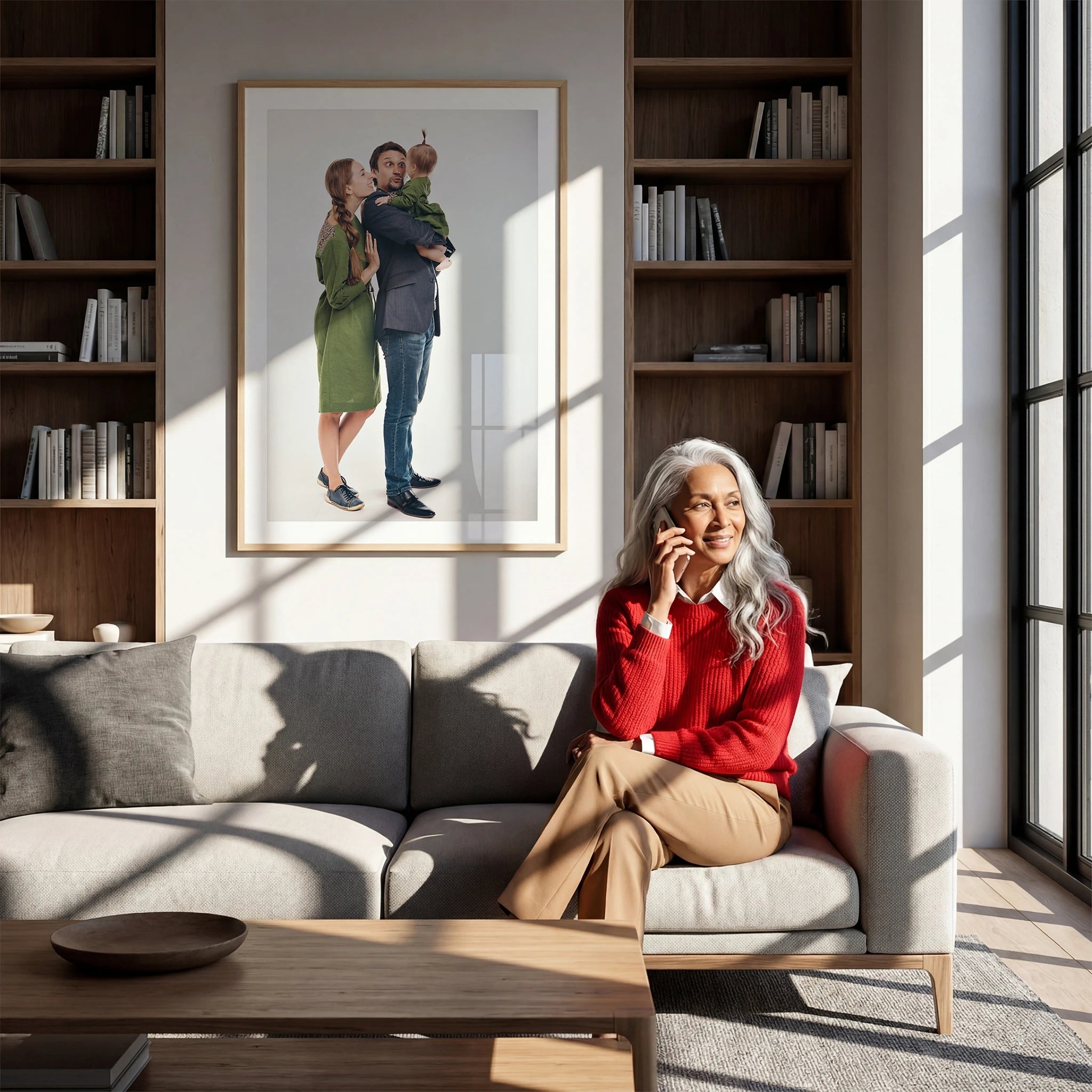 Rustic Living Room Photo Mockup