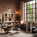 Industrial Loft Living Room Photo Mockup