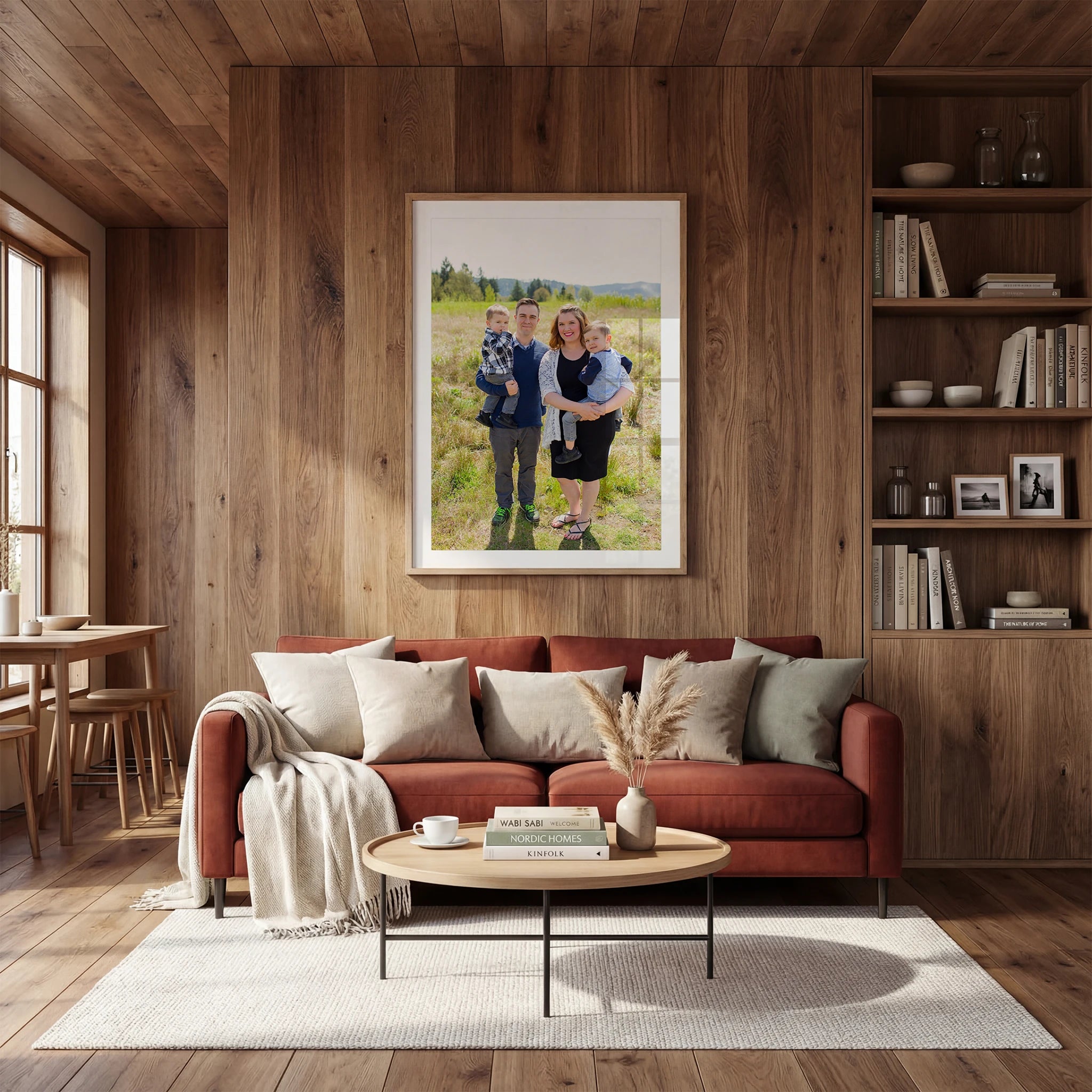 Rustic Living Room Photo Mockup