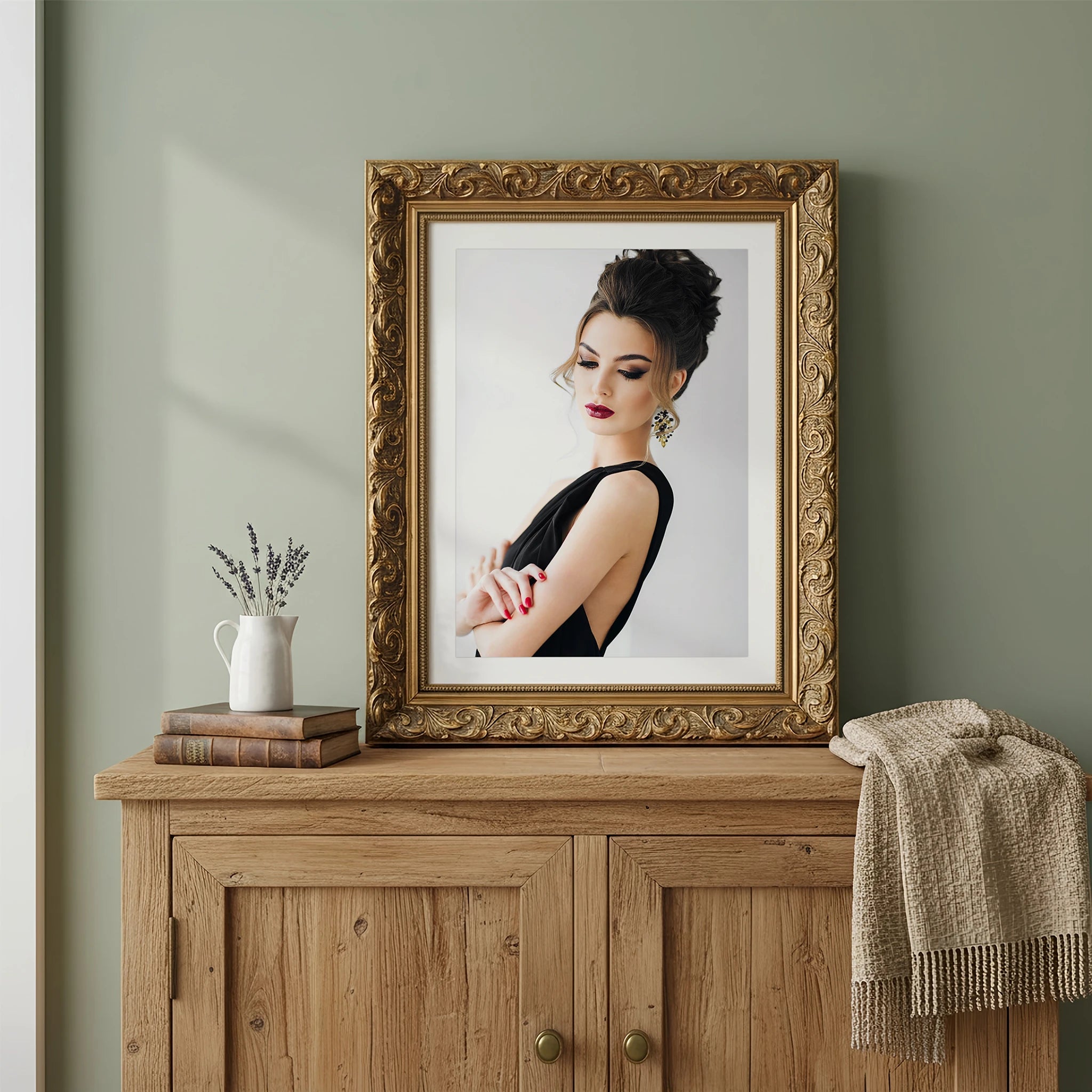 Rustic Shelf Photo Mockup