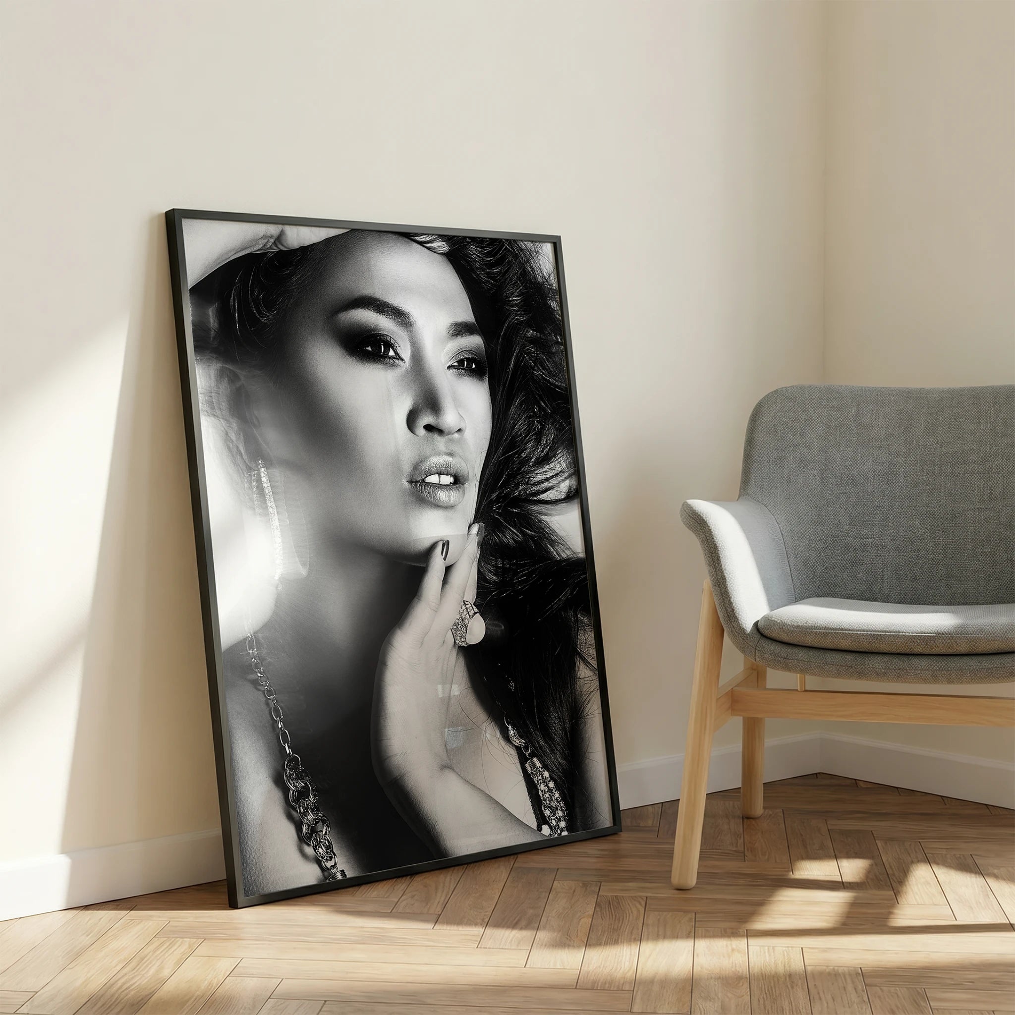 Minimalist Bedroom Corner Photo Mockup