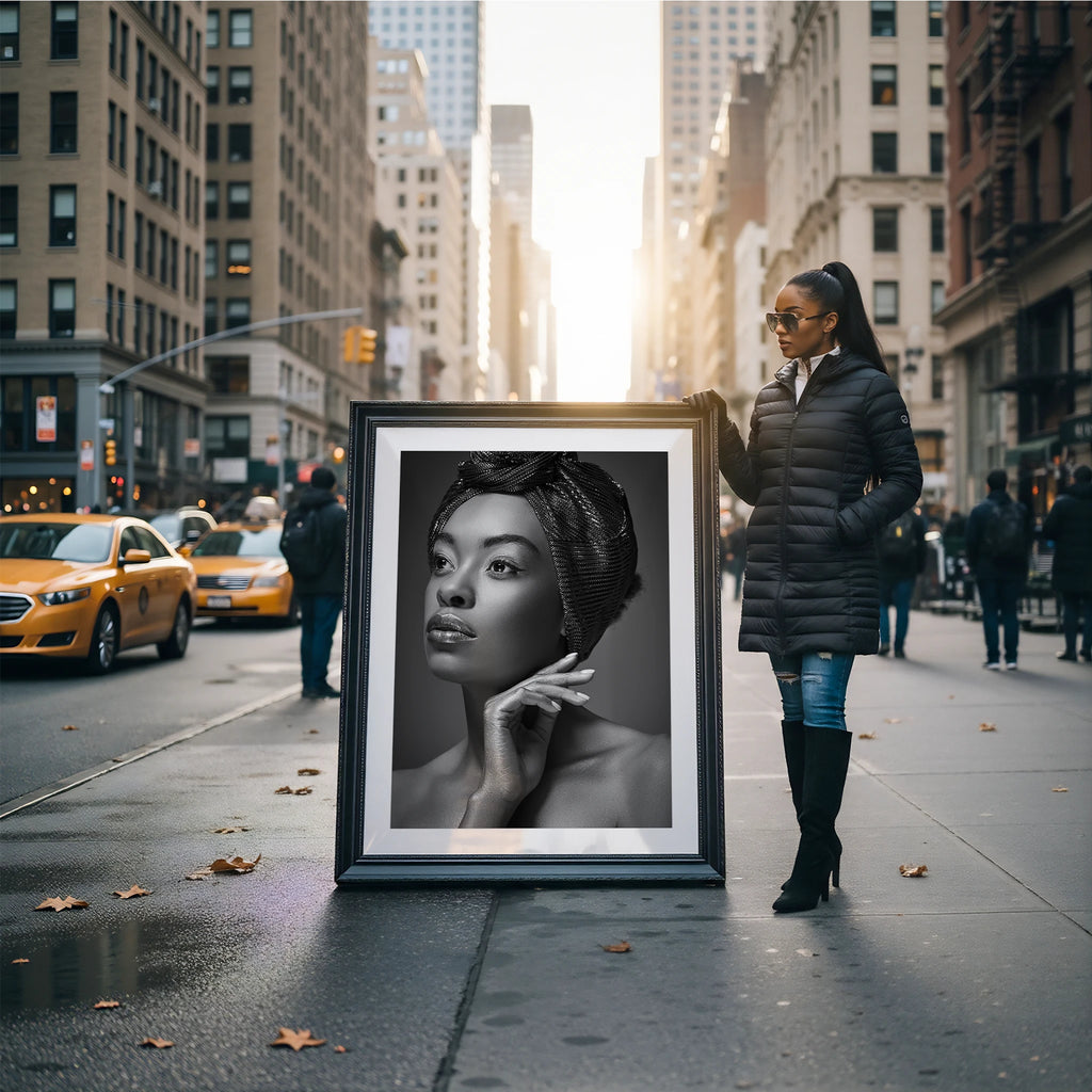 Autumn City Street Photo Mockup