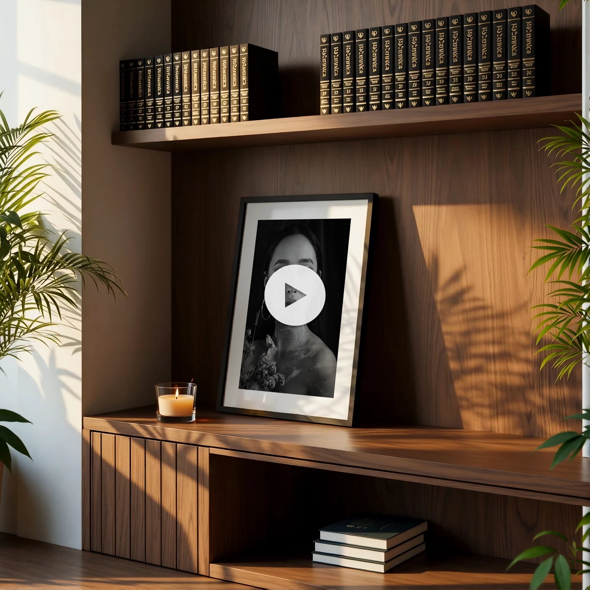 Mid-Century Modern Living Room Video Mockup