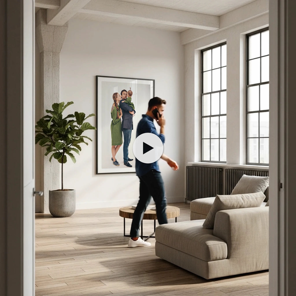 Contemporary Living Room Video Mockup