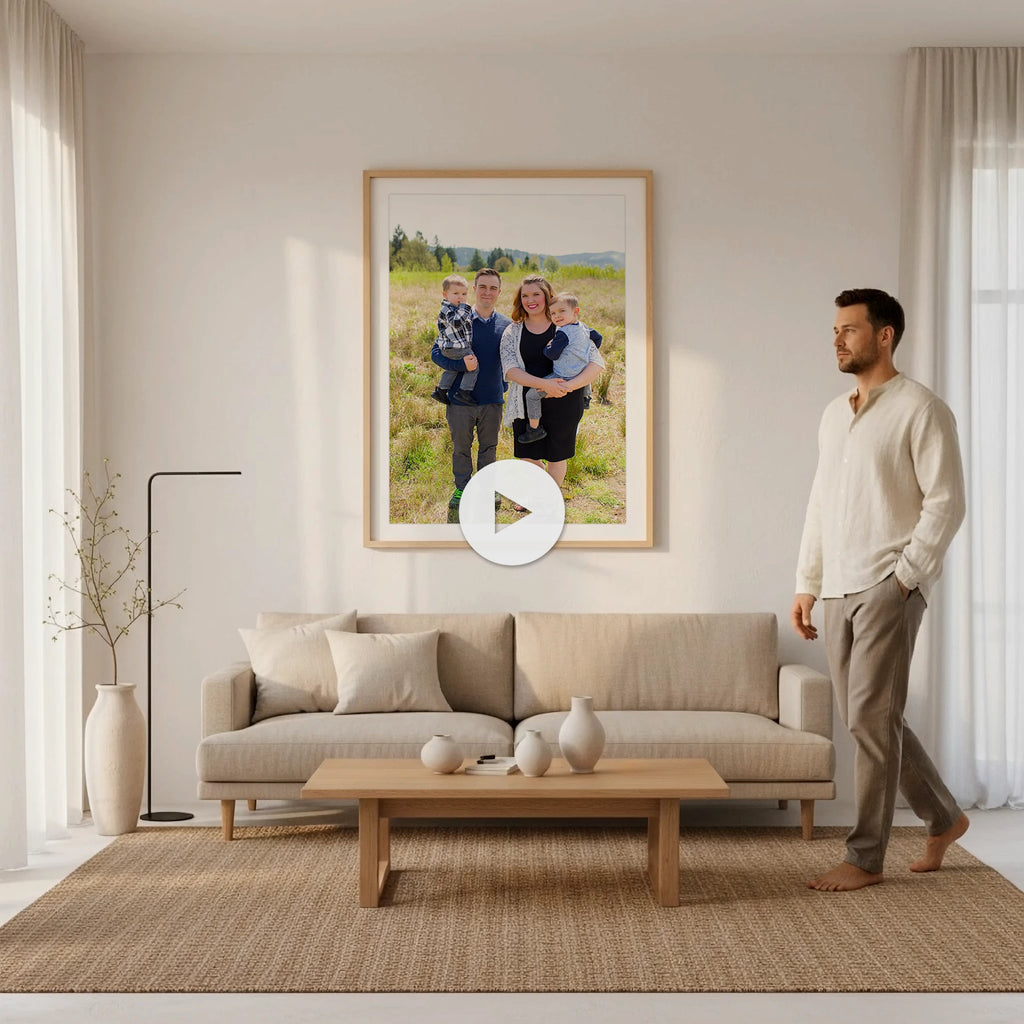 Japandi Living Room Video Mockup