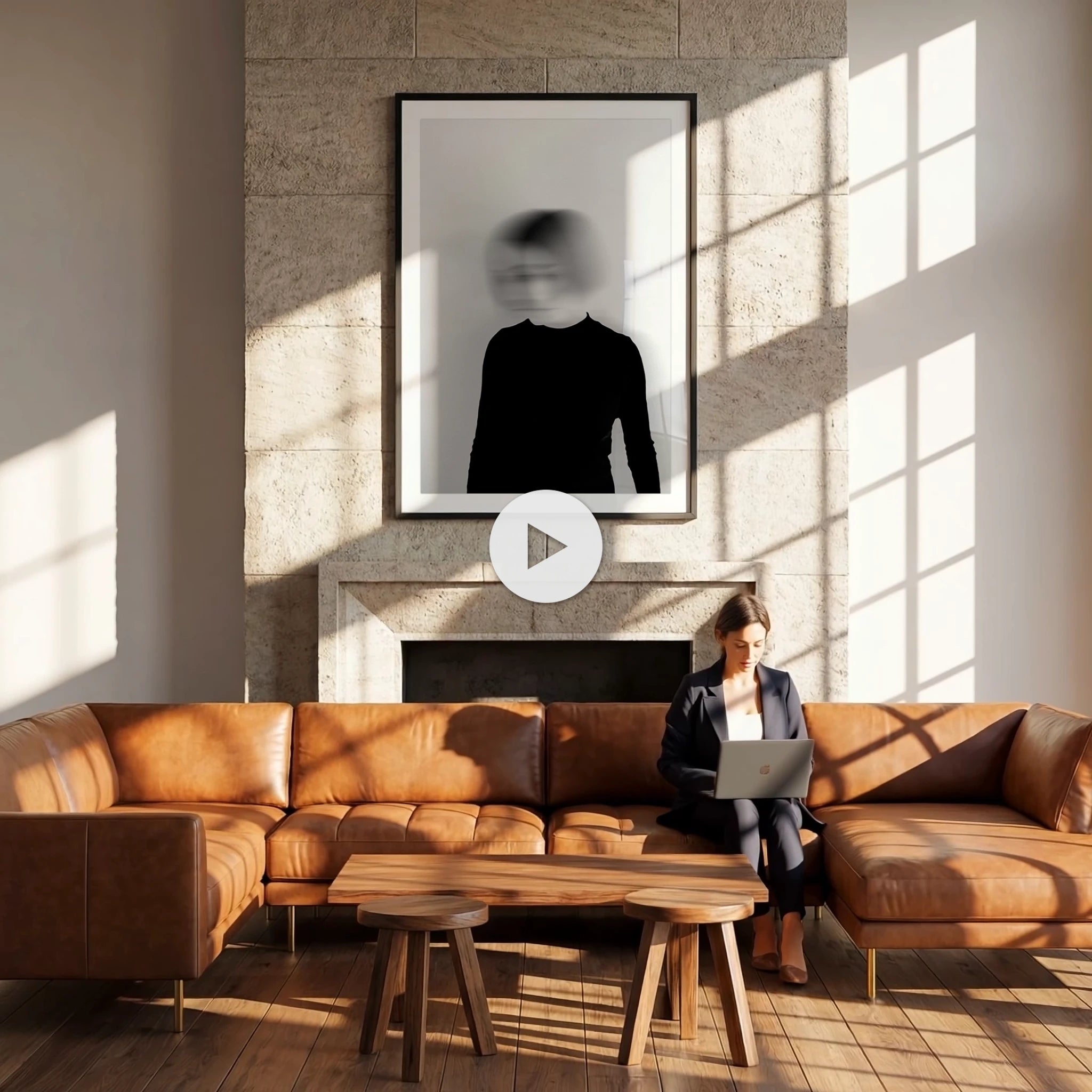 Minimalist Living Room Video Mockup