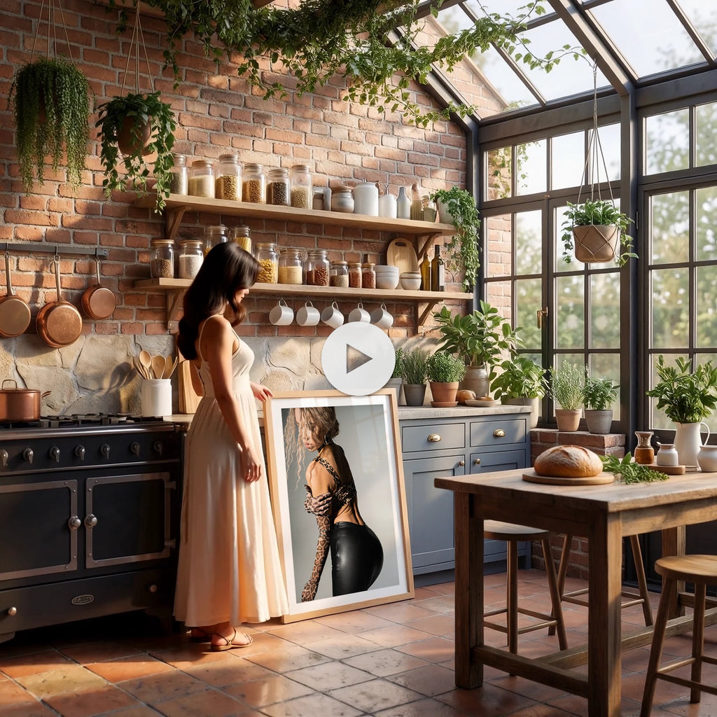 Industrial Loft Kitchen Video Mockup