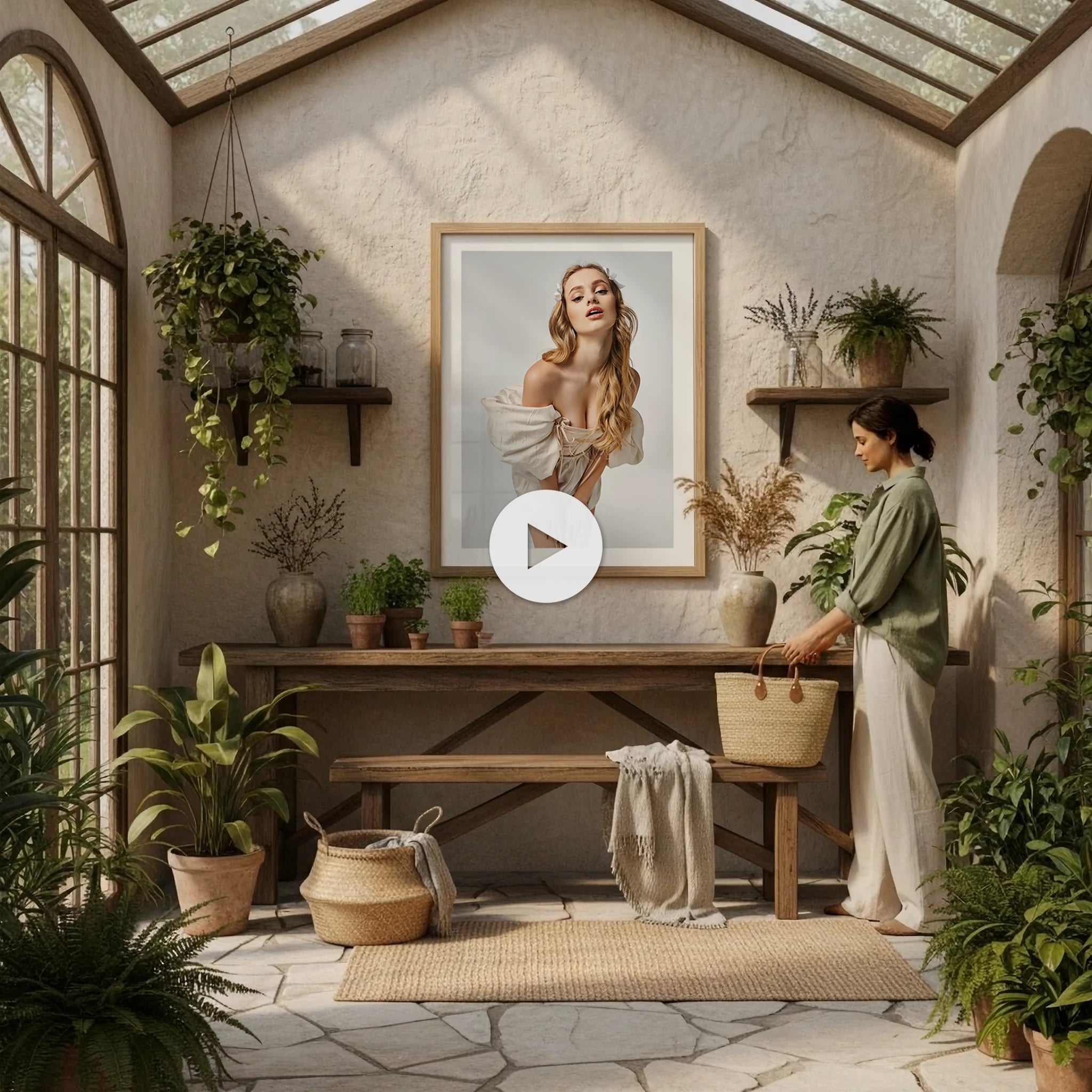 Greenhouse Entryway Video Mockup