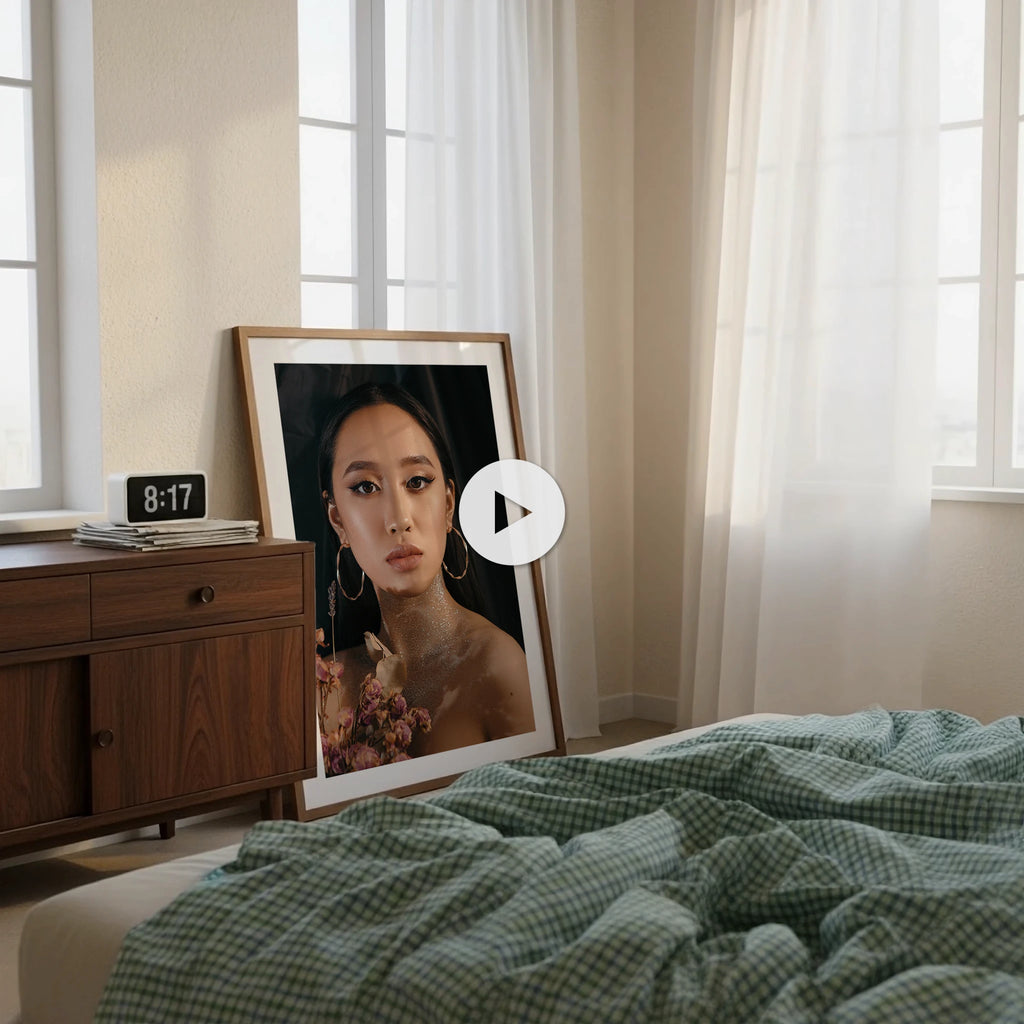 Mid-Century Modern Bedroom Video Mockup