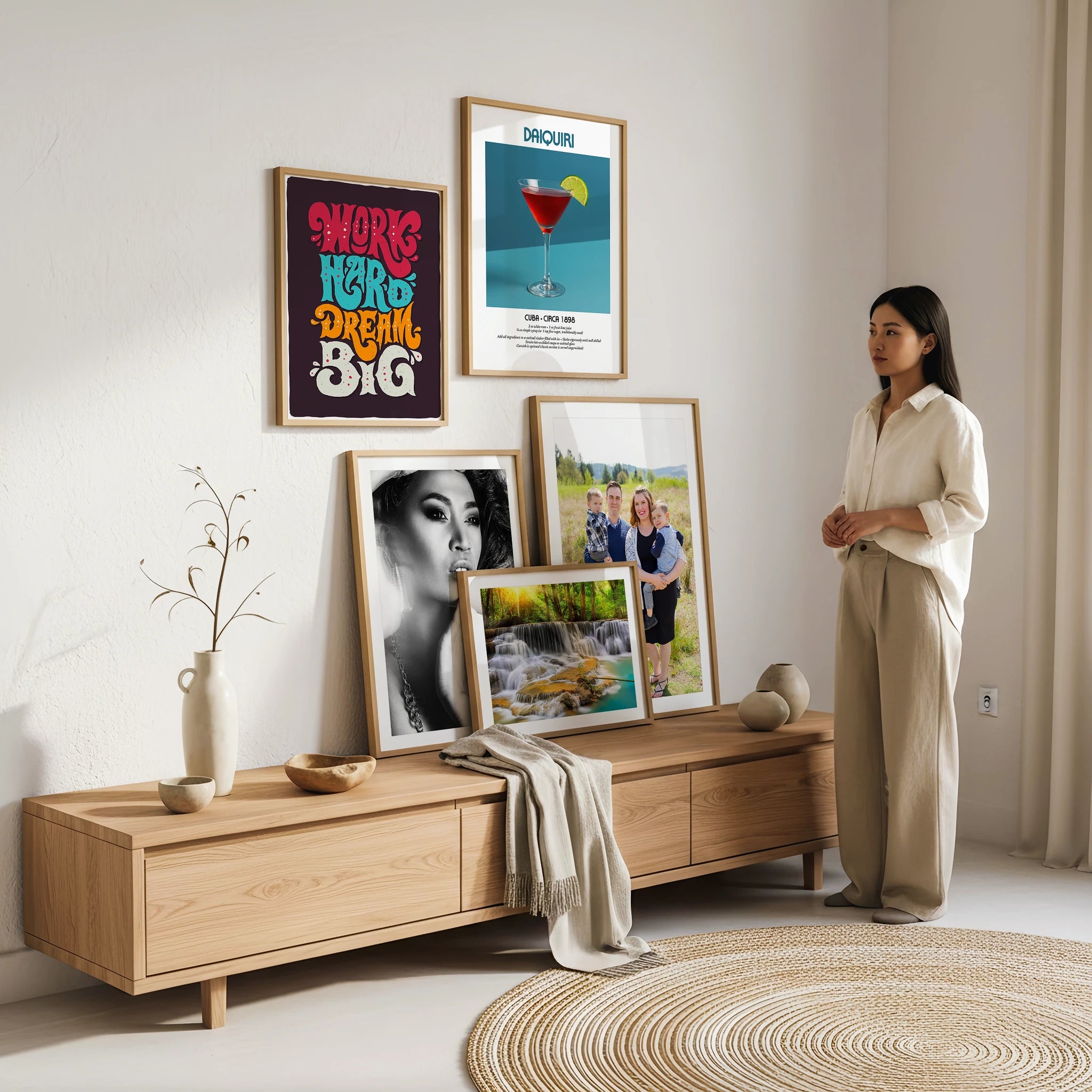 Japandi Gallery Wall Mockup