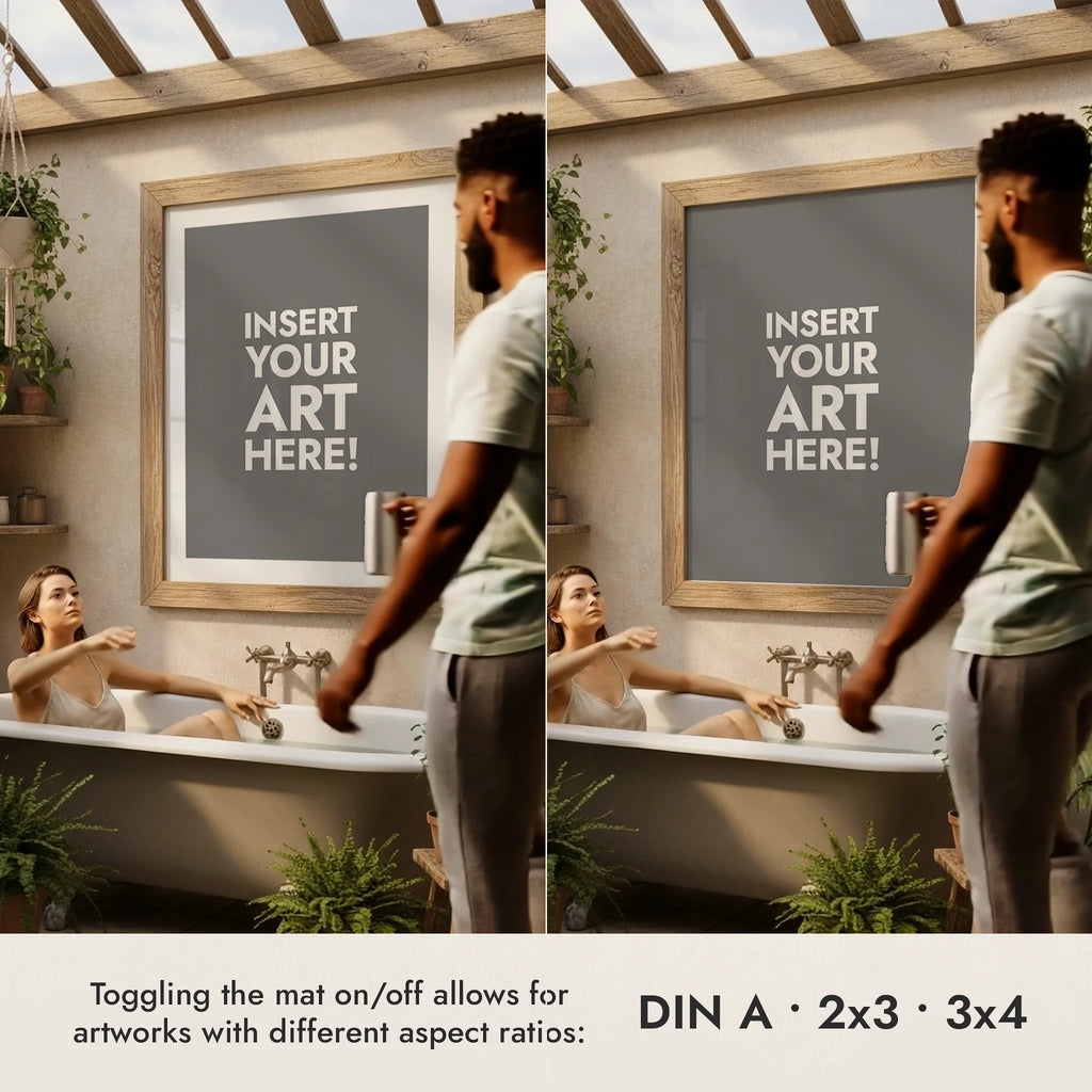 Wall Art Video Mockup Bundle — Rustic Greenhouse v1