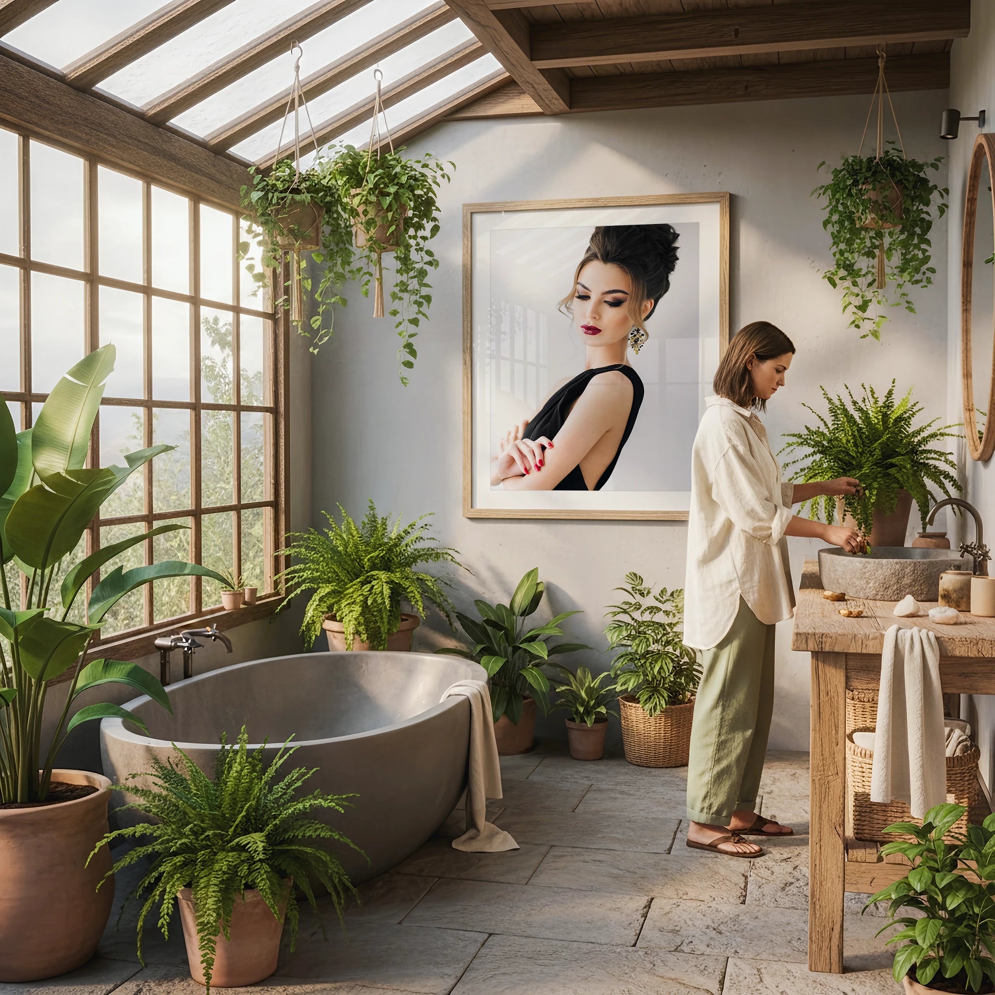 Greenhouse Bathroom Photo Mockup