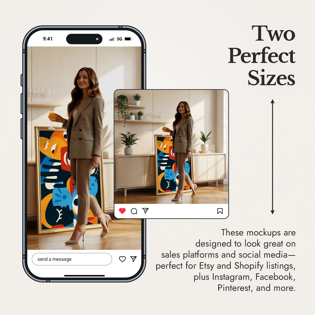 Wall Art Video Mockup Bundle — Soft Light Homes v1