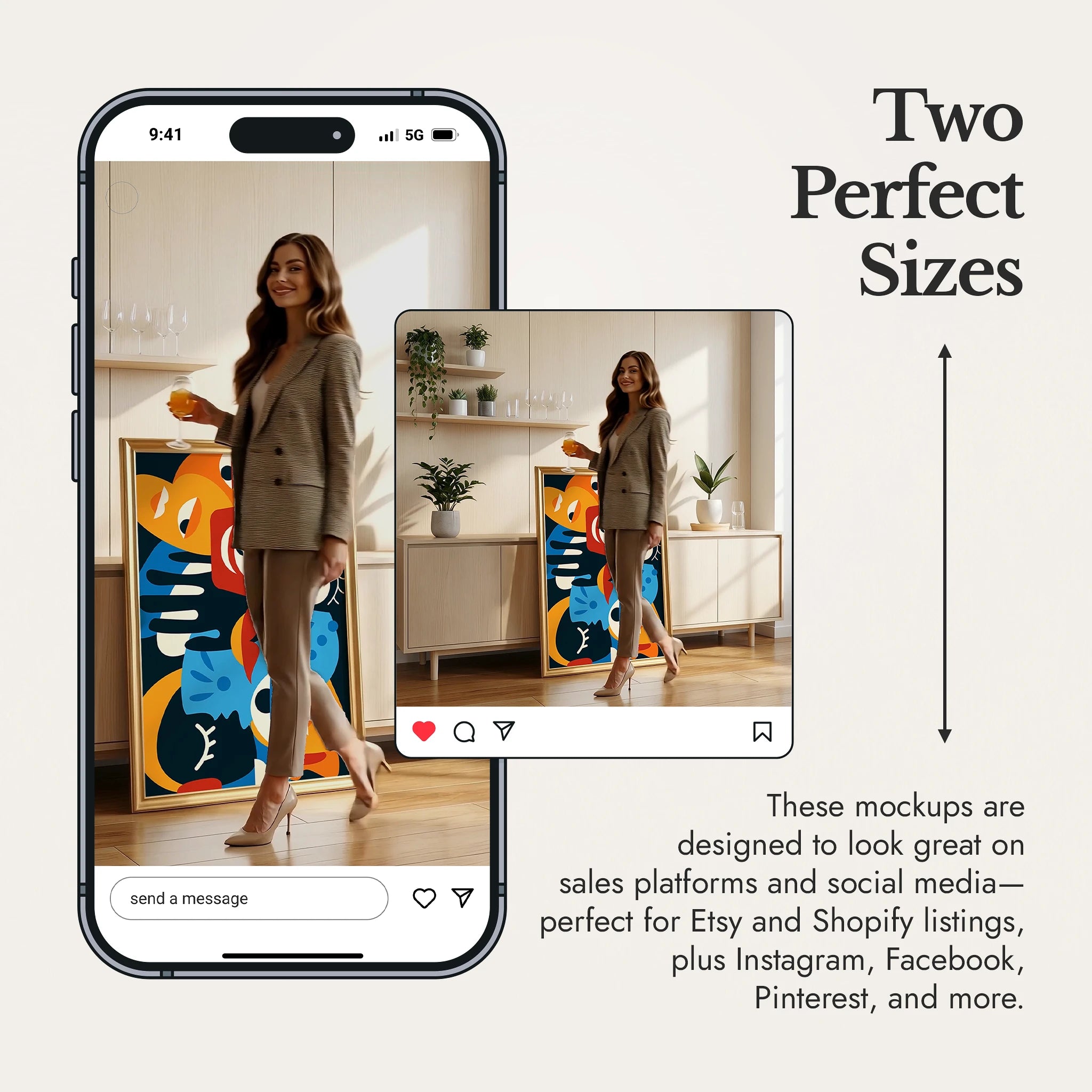 Wall Art Video Mockup Bundle — Soft Light Homes v1