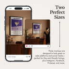 Bar Framed Wall Art Video Mockup With People