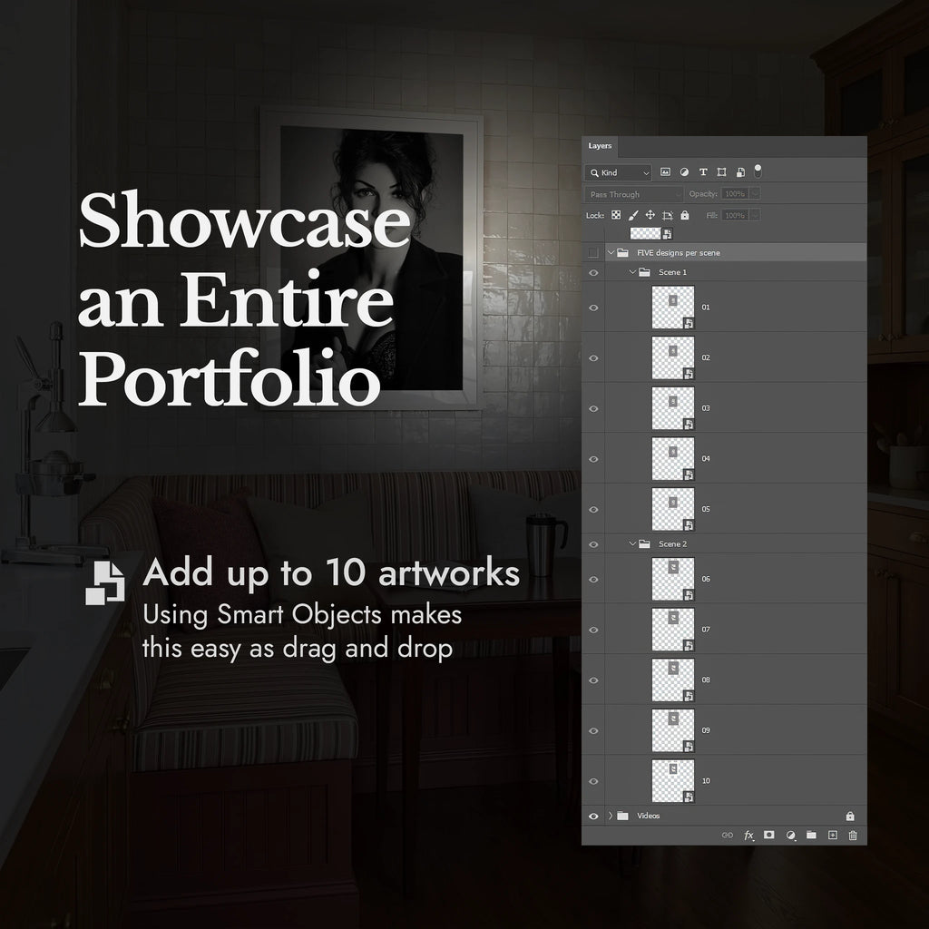 Wall Art Video Mockup Bundle — Lifestyle Moments v1