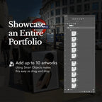 Vertical Framed Video Mockup — Sunny City Street