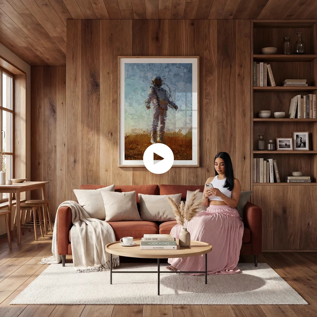 Rustic Living Room Video Mockup