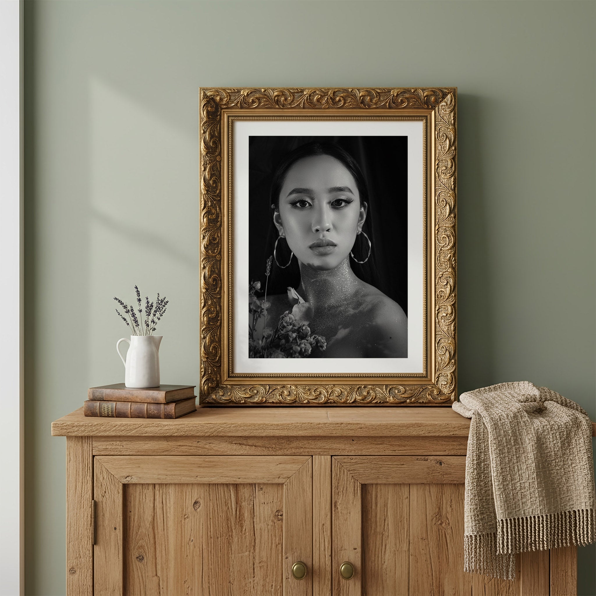 Rustic Shelf Photo Mockup