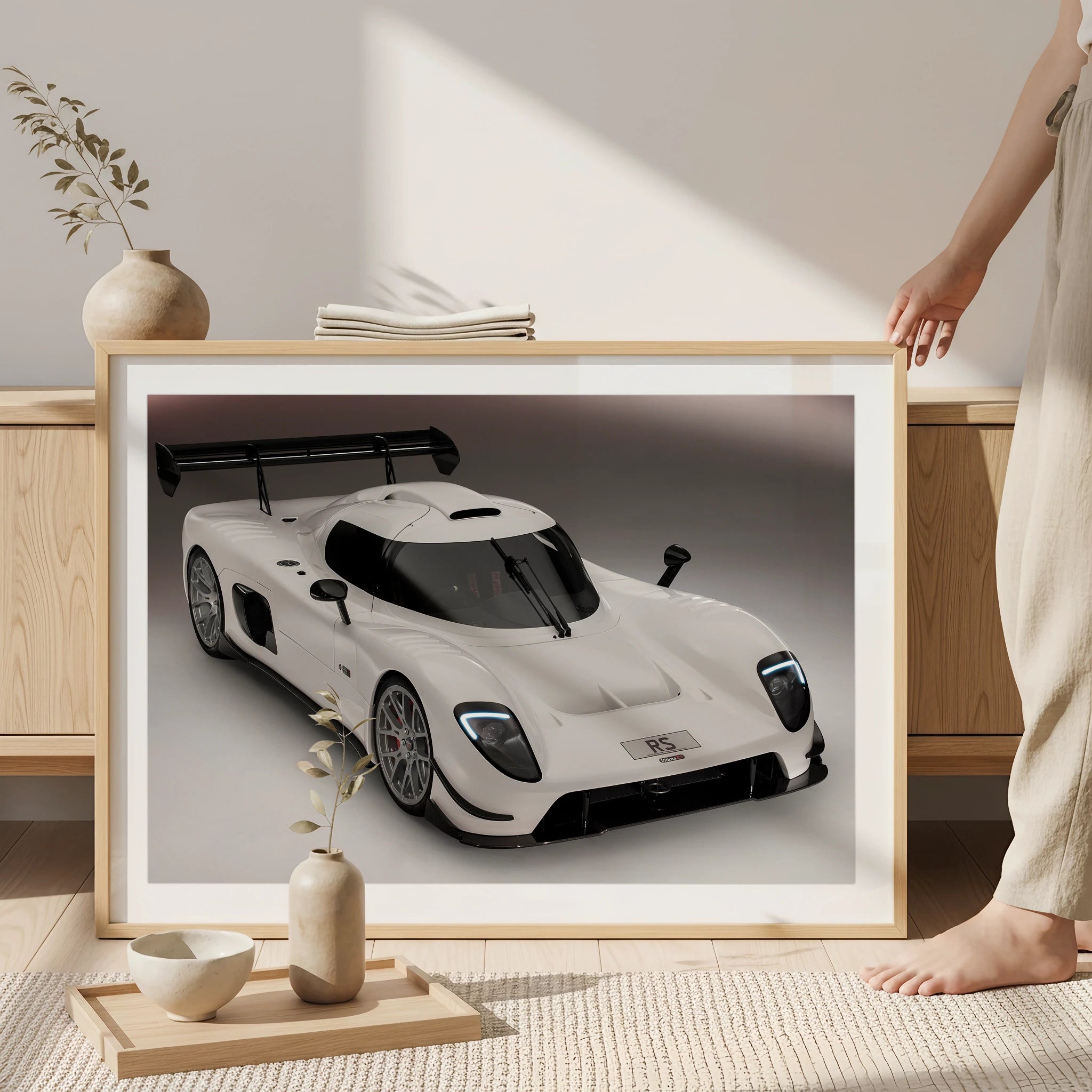 Japandi Living Room Photo Mockup