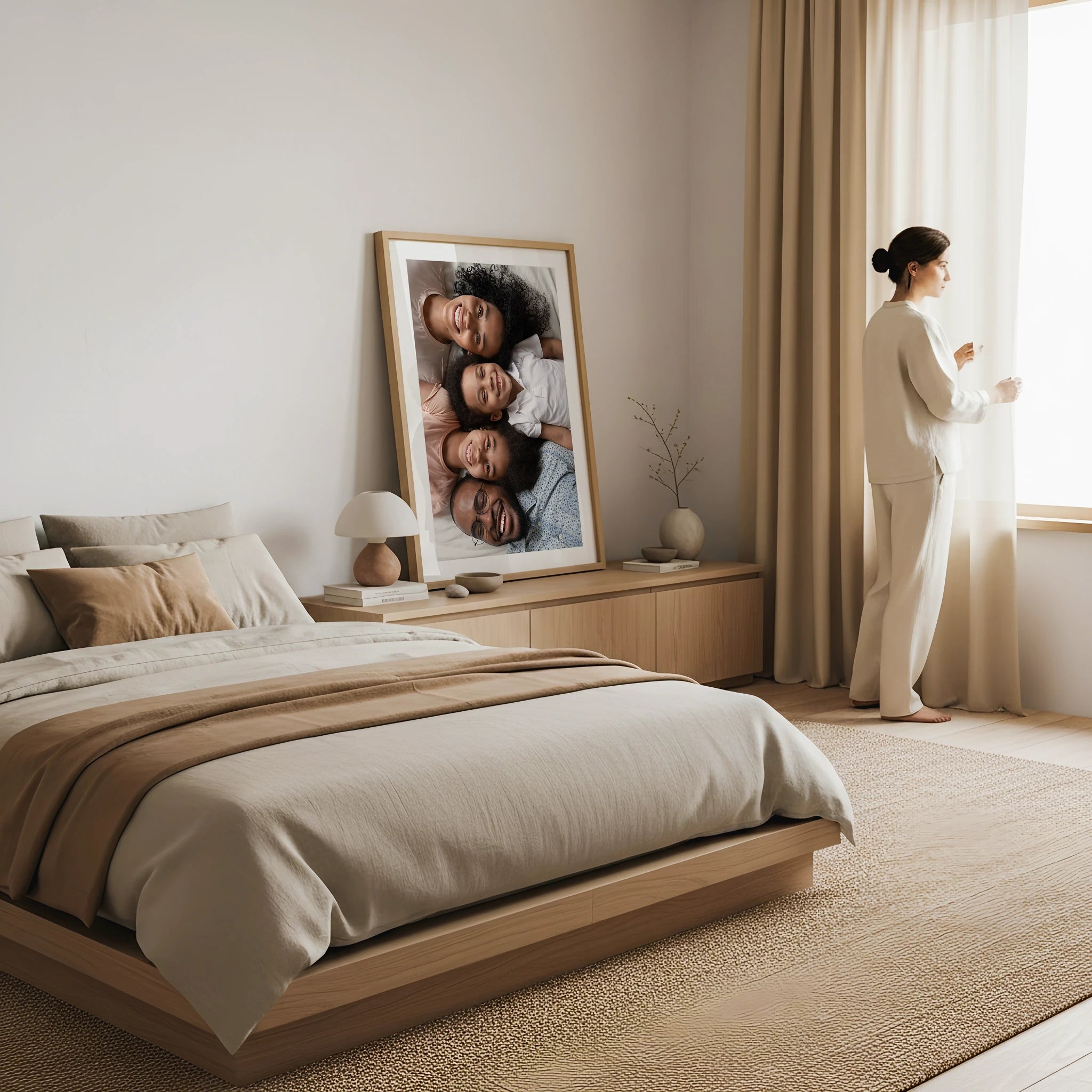 Japandi Bedroom Photo Mockup