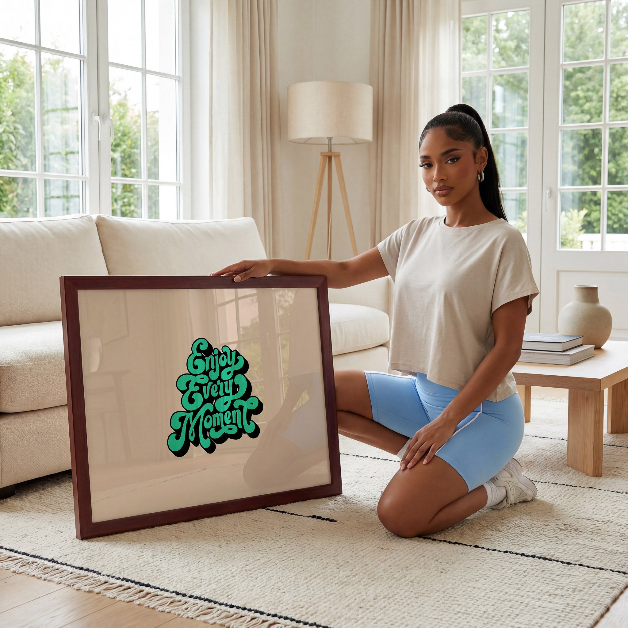 Minimalist Living Room Photo Mockup