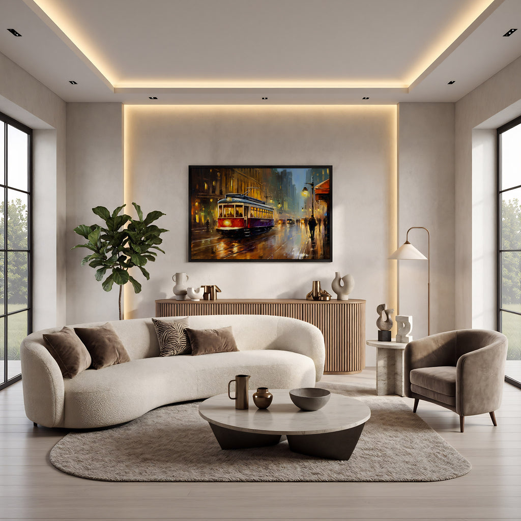 Organic Modern Living Room Photo Mockup
